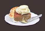 Dollhouse Miniature Slice Of Pie Ala-Mode, Asstd.